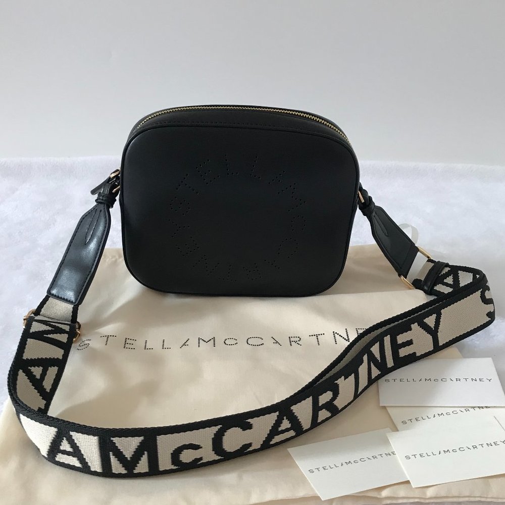 Stella Mccartney Stella Logo Camera Bag, Black